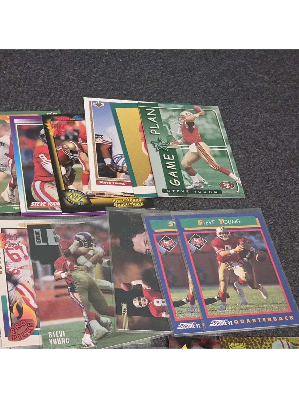 Steve Young 51 Card Lot Inserts Base 90s49ers HOF